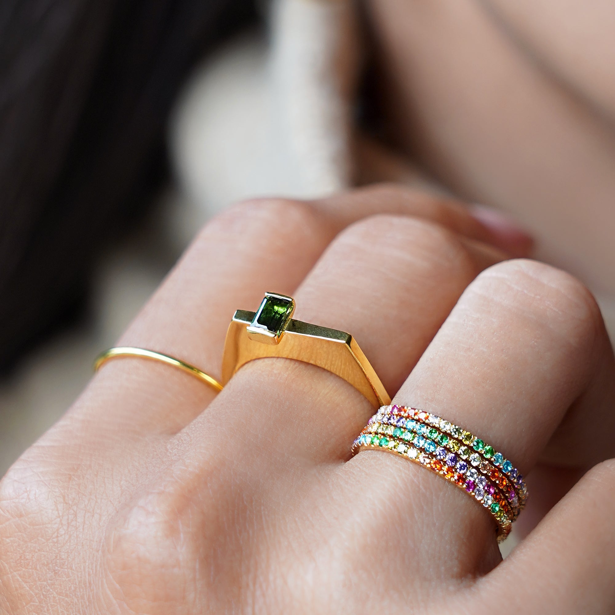 Octo Tourmaline Ring | BITS OF BALI JEWELRY
