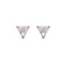 SANDI TRIANGLE WHITE CUBIC ZIRCONIA EARRINGS - BITS OF BALI JEWELRY