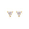 SANDI TRIANGLE WHITE CUBIC ZIRCONIA EARRINGS - BITS OF BALI JEWELRY