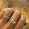 TARA PAVE 2MM MULTI COLORED CZ RING - Rings - BITS OF BALI JEWELRY