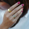 TARA PAVE 2MM MULTI COLORED CZ RING - Rings - BITS OF BALI JEWELRY