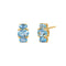 TRIO STONE EARRINGS - BLUE TOPAZ - Earrings - BITS OF BALI JEWELRY
