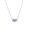 TRIO STONE NECKLACE - BLUE TOPAZ - Necklaces - BITS OF BALI JEWELRY
