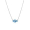 TRIO STONE NECKLACE - BLUE TOPAZ - Necklaces - BITS OF BALI JEWELRY