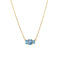 TRIO STONE NECKLACE - BLUE TOPAZ - Necklaces - BITS OF BALI JEWELRY