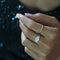 TRIO STONE RING - WHITE CZ - Rings - BITS OF BALI JEWELRY