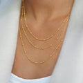TRIPLE CHAIN NECKLACE - Necklaces - BITS OF BALI JEWELRY