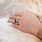 VIRA BOLD RING - BLUE SAPPHIRE - Rings - BITS OF BALI JEWELRY