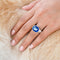 VIRA BOLD RING - BLUE SAPPHIRE - Rings - BITS OF BALI JEWELRY