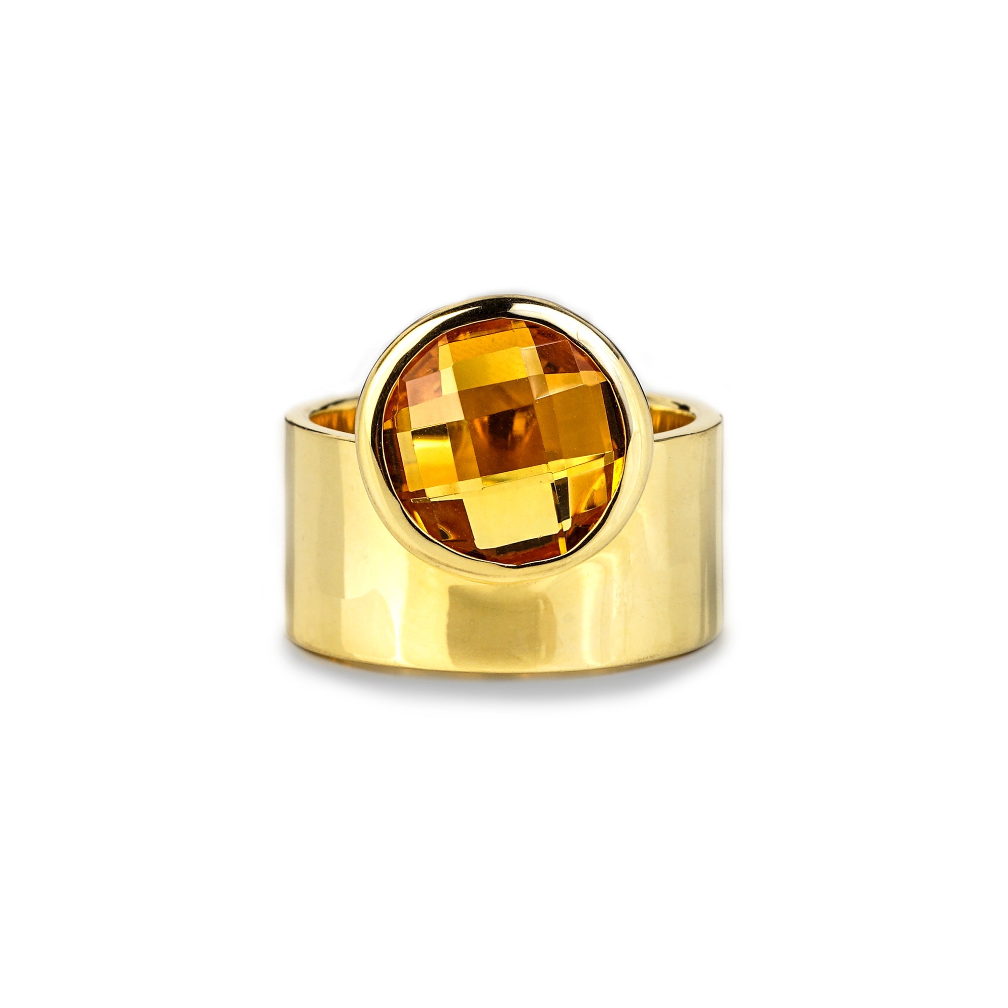 Vira Bold Ring - Citrine | BITS OF BALI JEWELRY