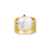 VIRA BOLD RING - RAINBOW MOONSTONE - Rings - BITS OF BALI JEWELRY