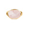 VIRA BOLD RING - OVAL ROSE QUARTZ